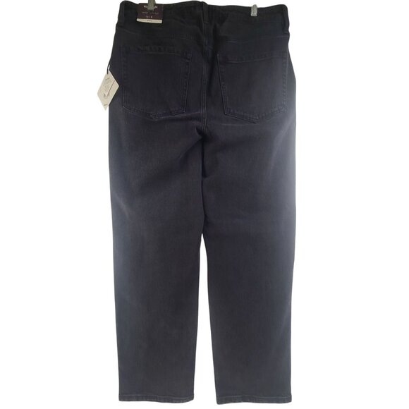 15.  Ava & Viv NWT Women's 90's Straight High-Rise Denim Jeans Black Size 16 - Picture 6 of 12